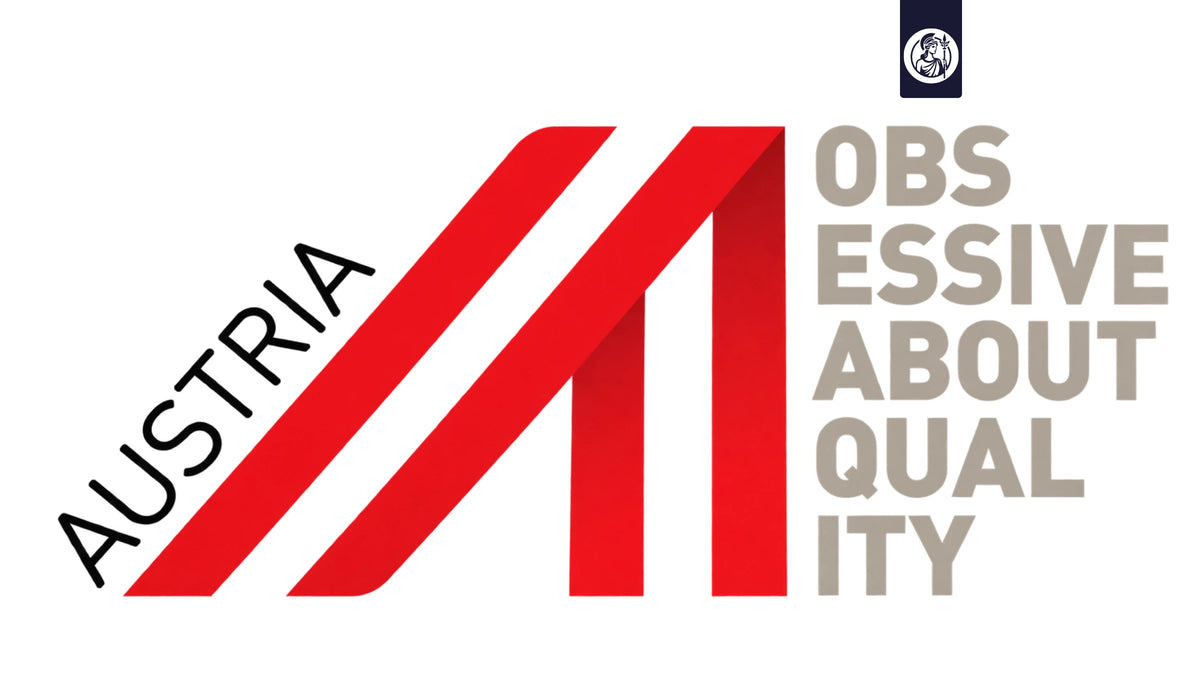 Austria-A Qualitätszeichen als Symbol für österreichische Unternehmensqualität, Transparenz und hohe Standards bei Minerva-Vita