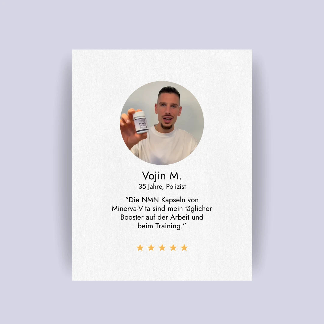 Kundenerfahrung mit Minerva-Vita NMN – mehr Vitalität, mentale Klarheit und schnellere Regeneration
