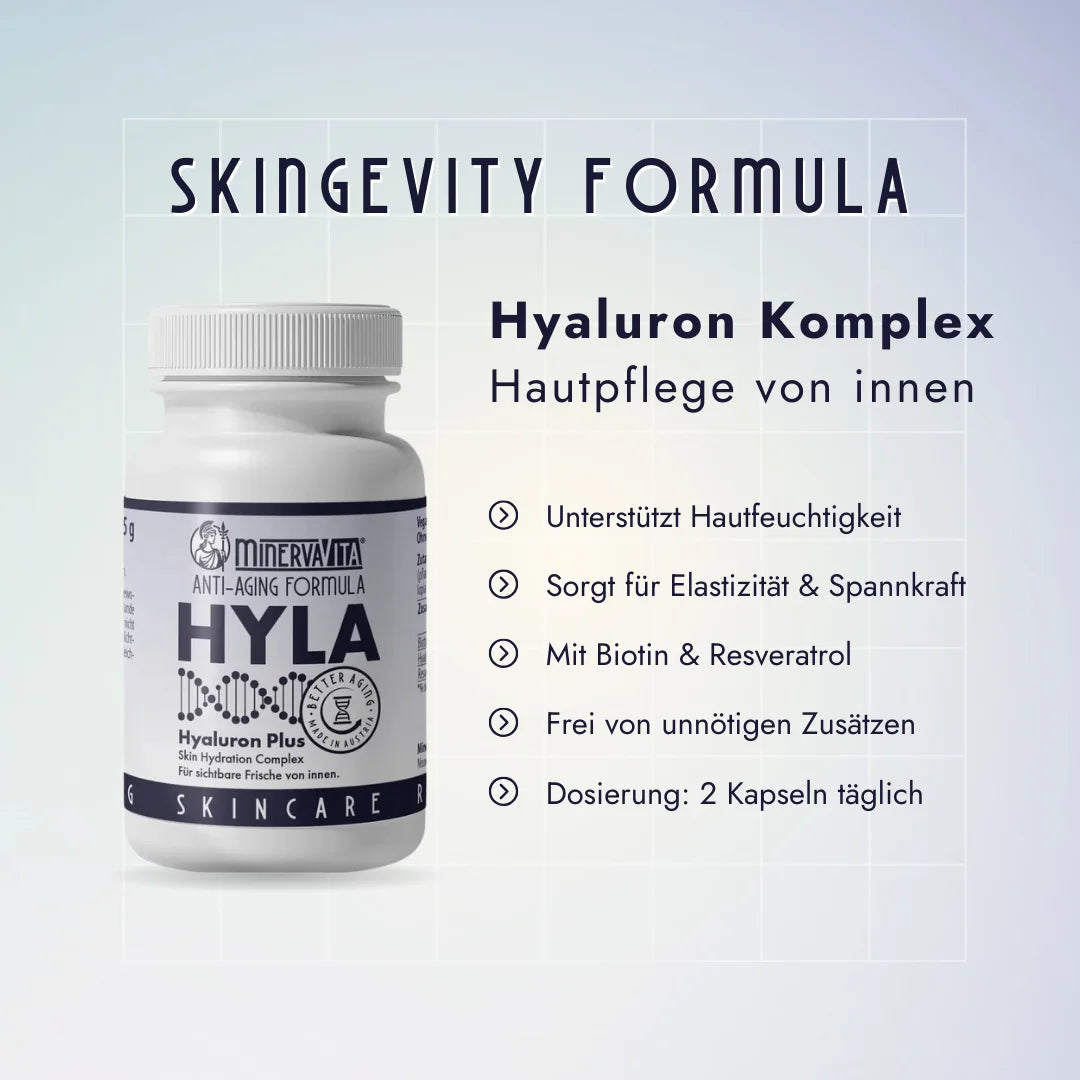 Hyla Komplex – Kombination aus Hyaluron, Zink und Vitamin C zur Unterstützung des Kollagenstoffwechsels
