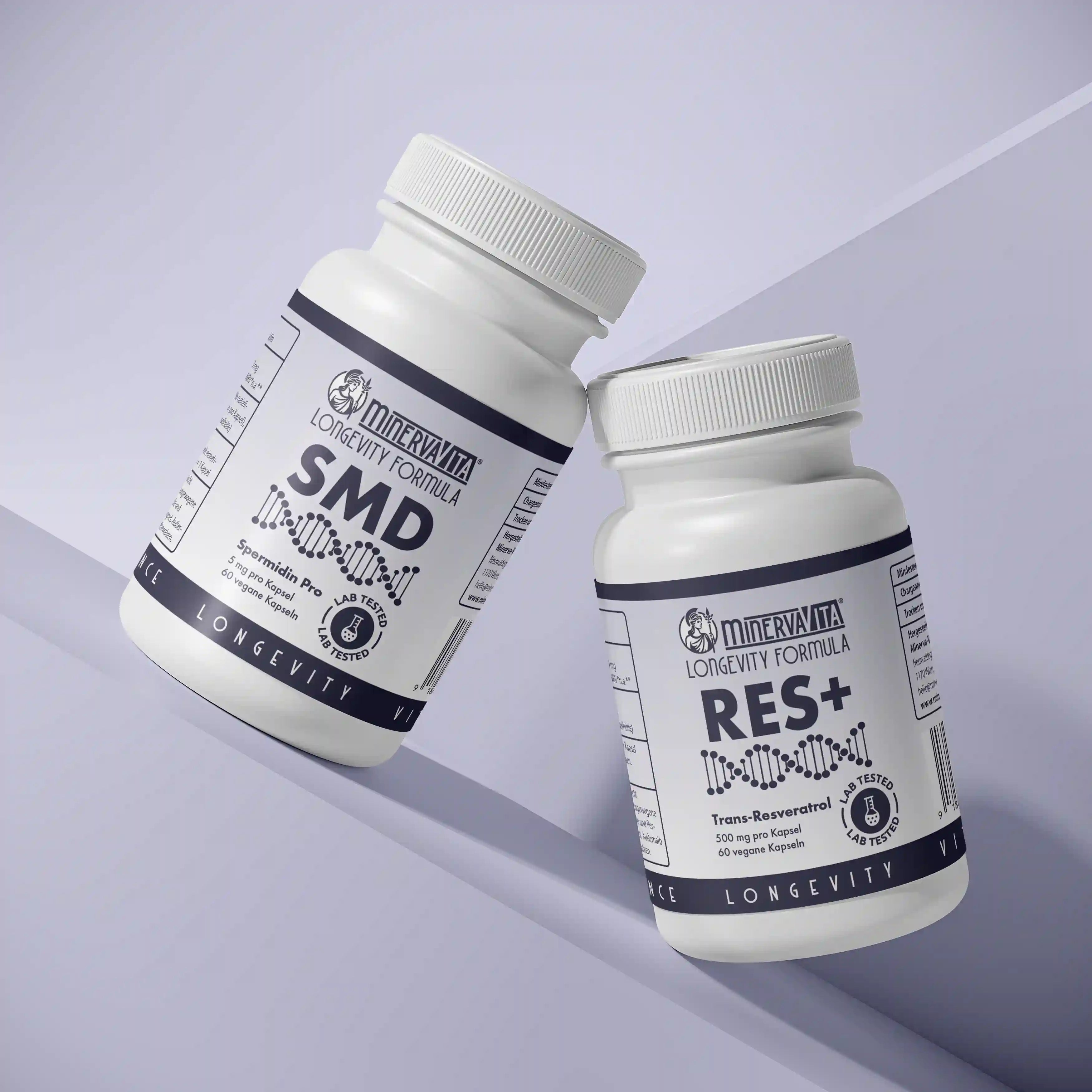 Spermidin und Resveratrol in Kapselform als Duo vorgestellt