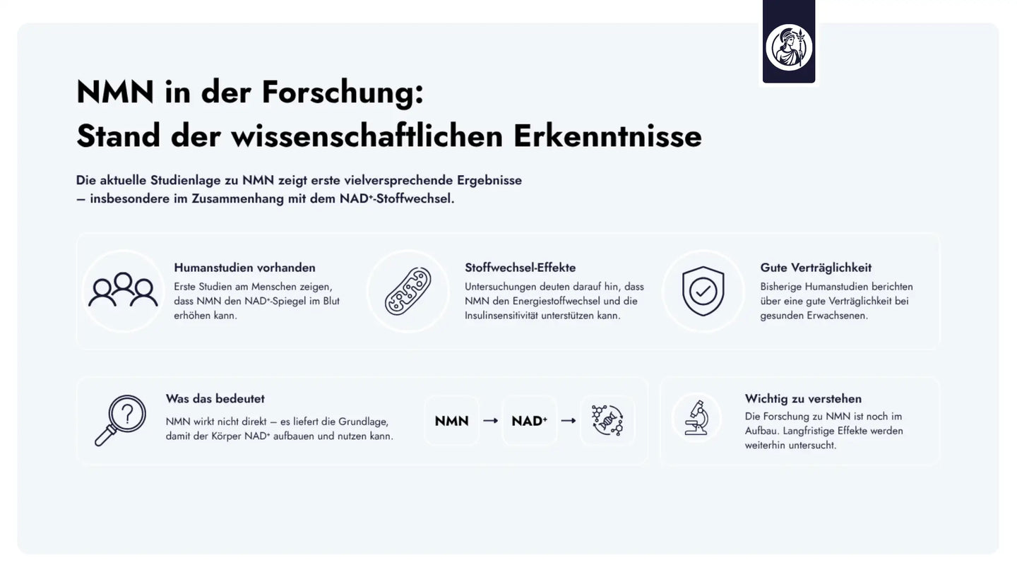 NMN in Studien: erste Hinweise auf Wirkung und Verträglichkeit.