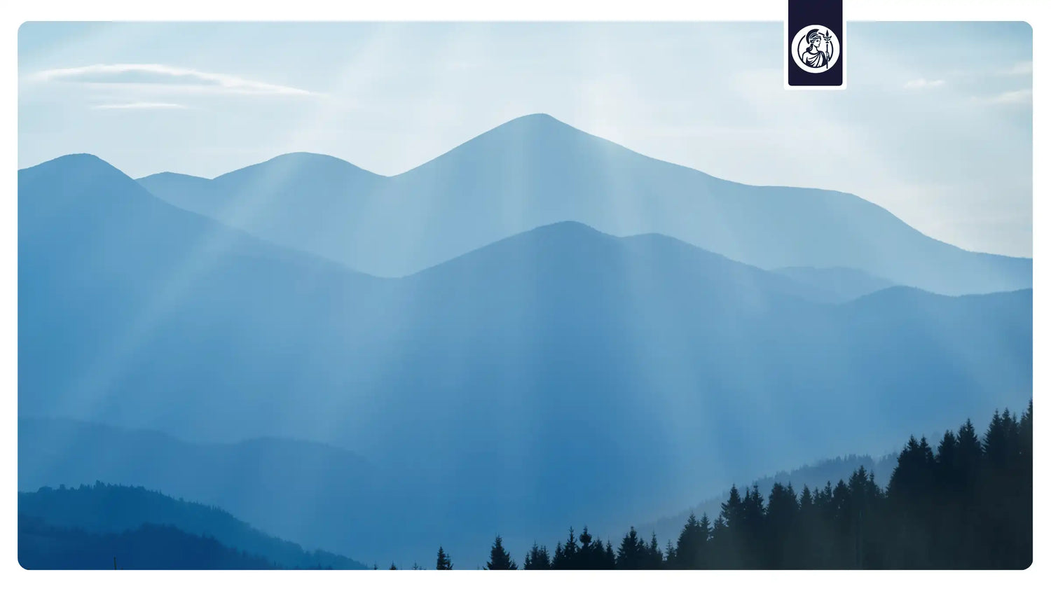 Berglandschaft im Nebel Österreichs