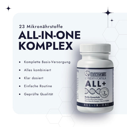 All+ vor weißem Hintergrund. Produktbild