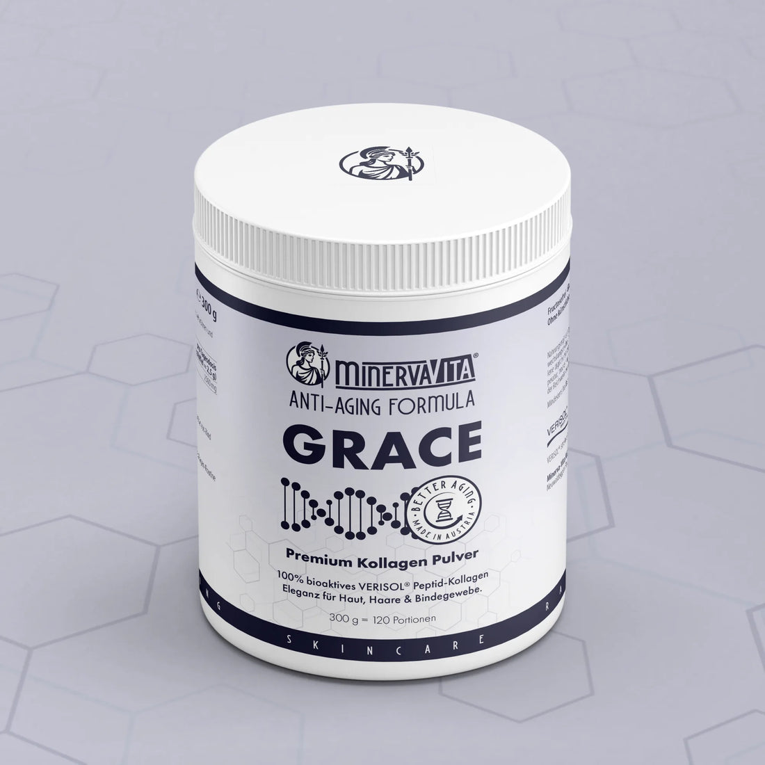 Detailansicht des Grace Kollagenpulvers von Minerva-Vita