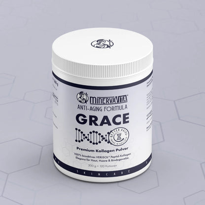 Detailansicht des Grace Kollagenpulvers von Minerva-Vita