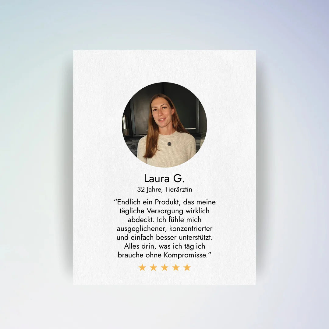 Kundenbewertung zu den Daily-Essentials von Minerva-Vita.