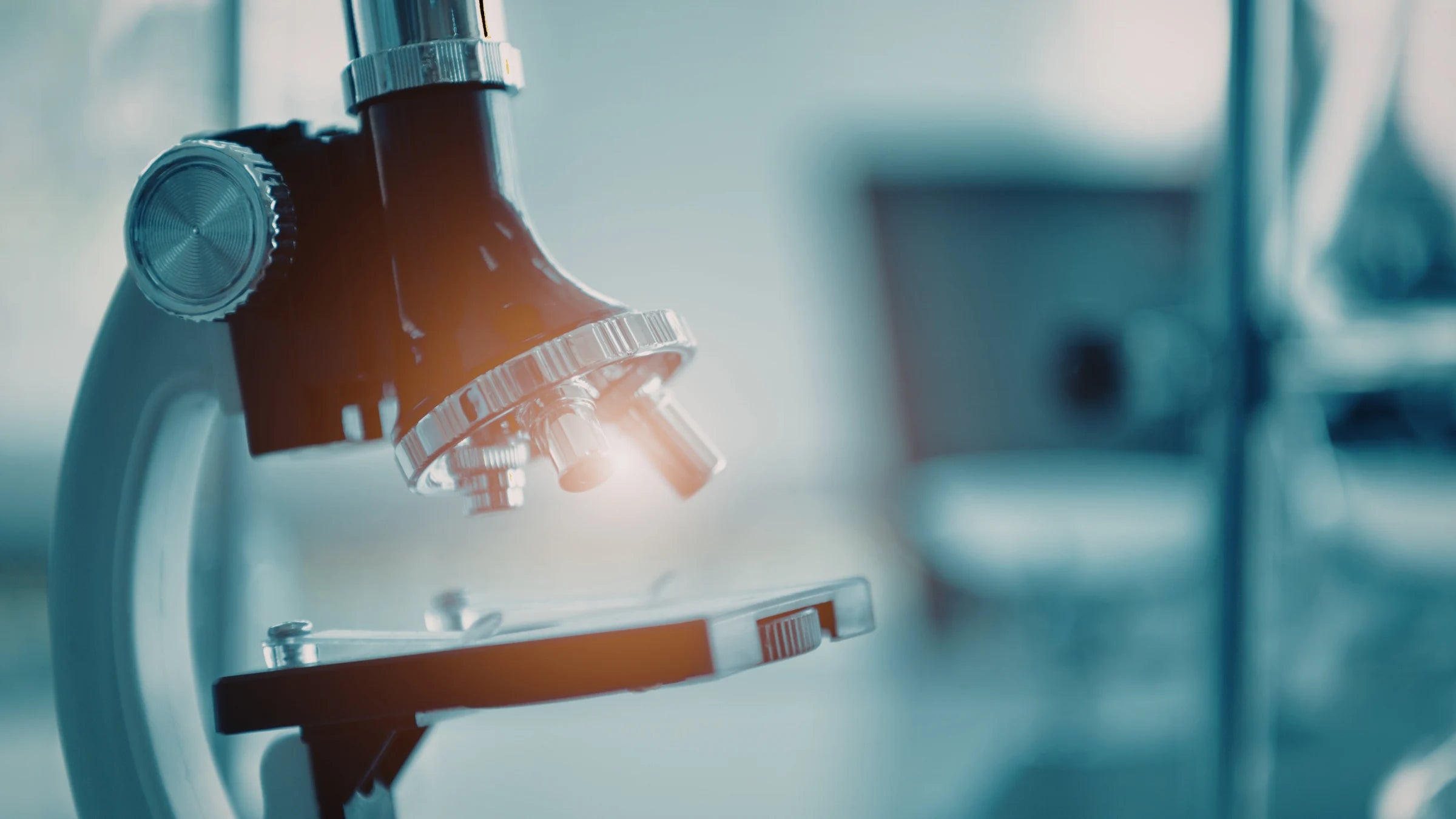 Mikroskop in Nahaufname