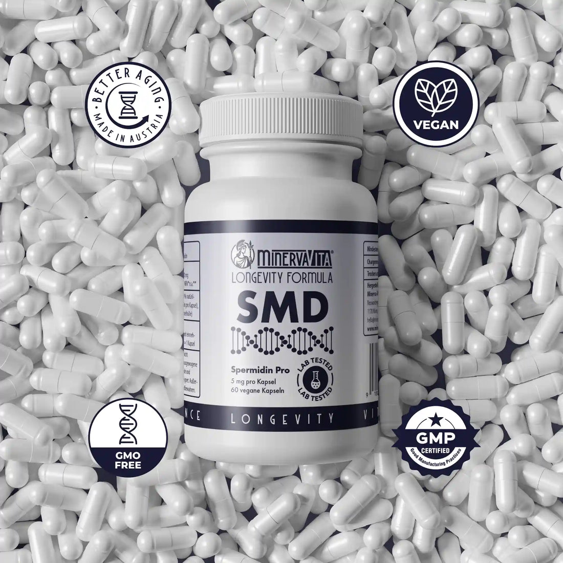 Spermidin Pro Kapseln mit 5 mg - Minerva-Vita