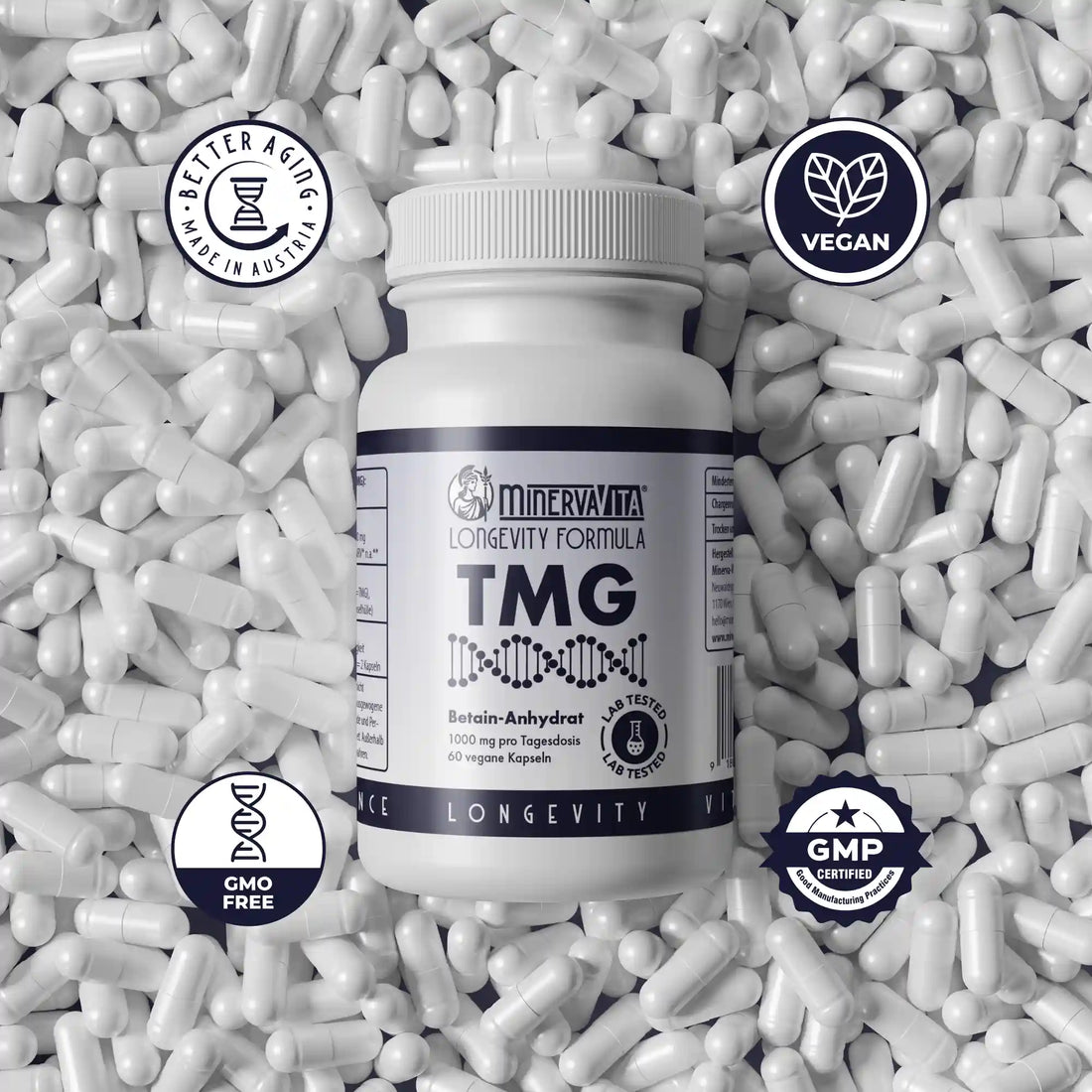 TMG - Betain Kapseln - Minerva-Vita
