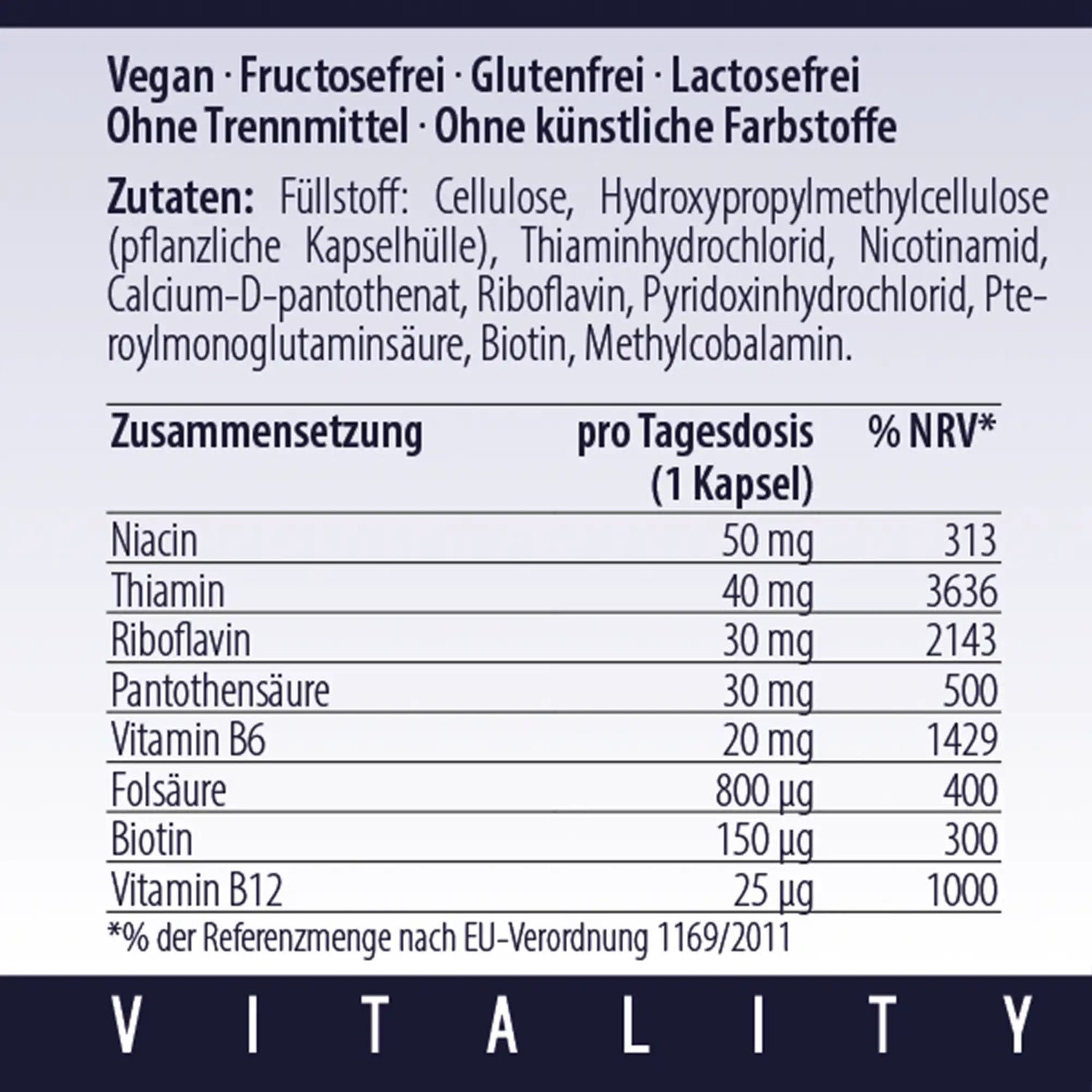 VITB+ | 8:1 B‑Vitamin Komplex Kapseln
