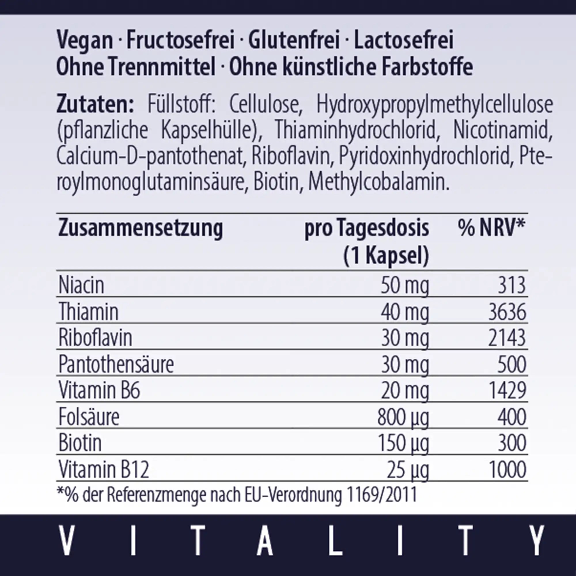VITB+ | 8:1 B‑Vitamin Komplex Kapseln