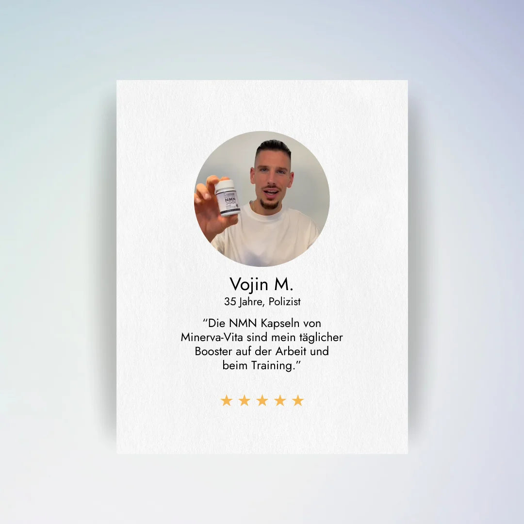 Kundenerfahrung mit Minerva-Vita NMN – mehr Vitalität, mentale Klarheit und schnellere Regeneration