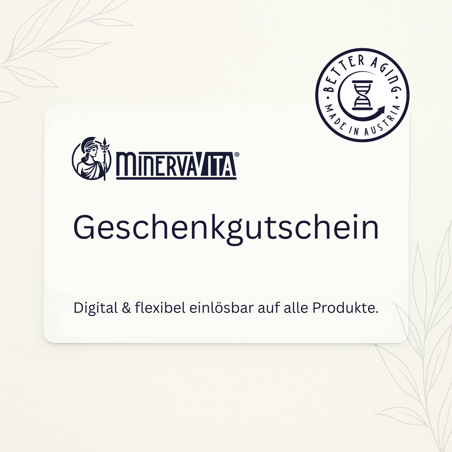 Geschenkgutschein 100 € - Minerva-Vita