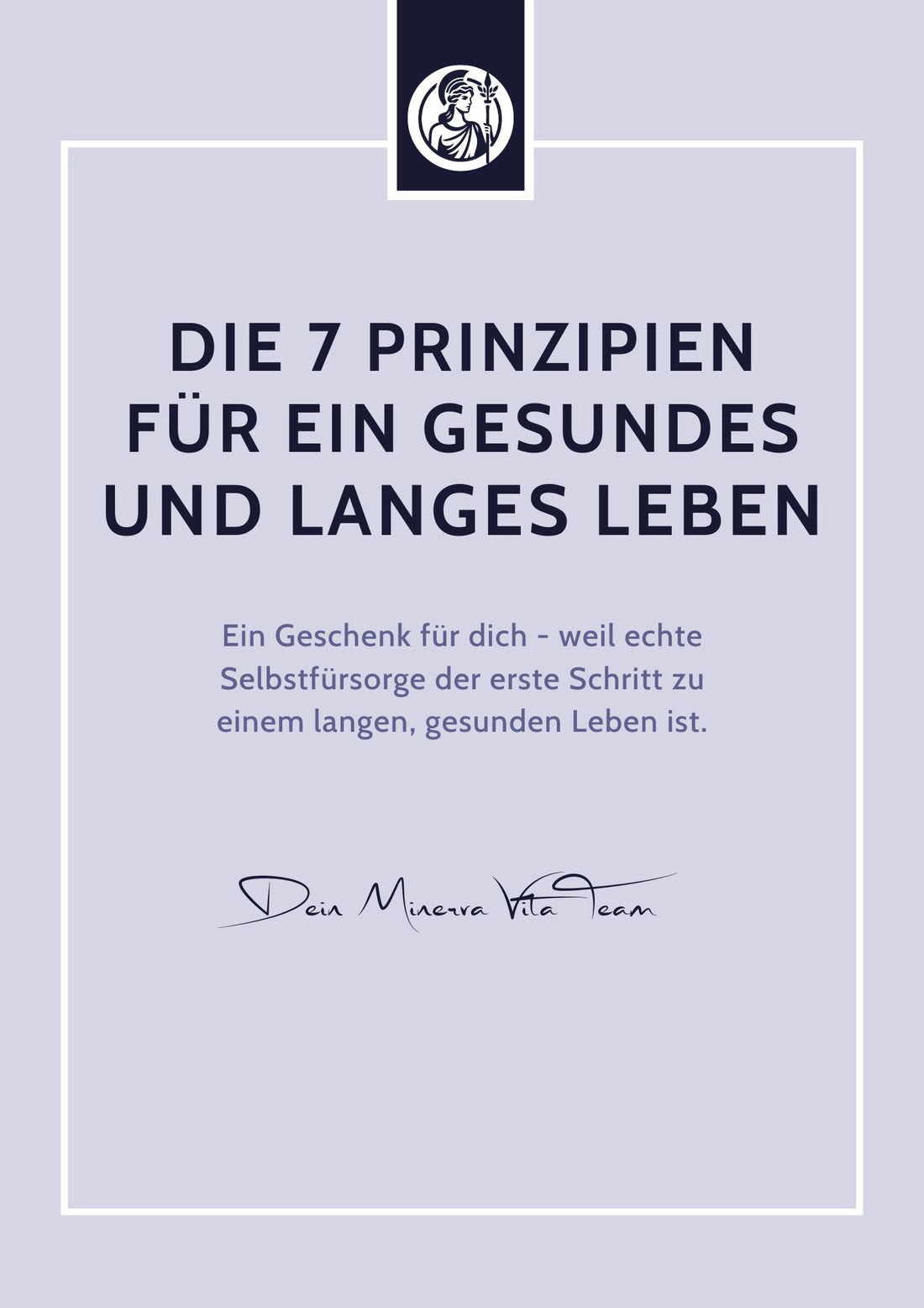 E-Book: Der kostenlose Longevity-Guide - Minerva-Vita