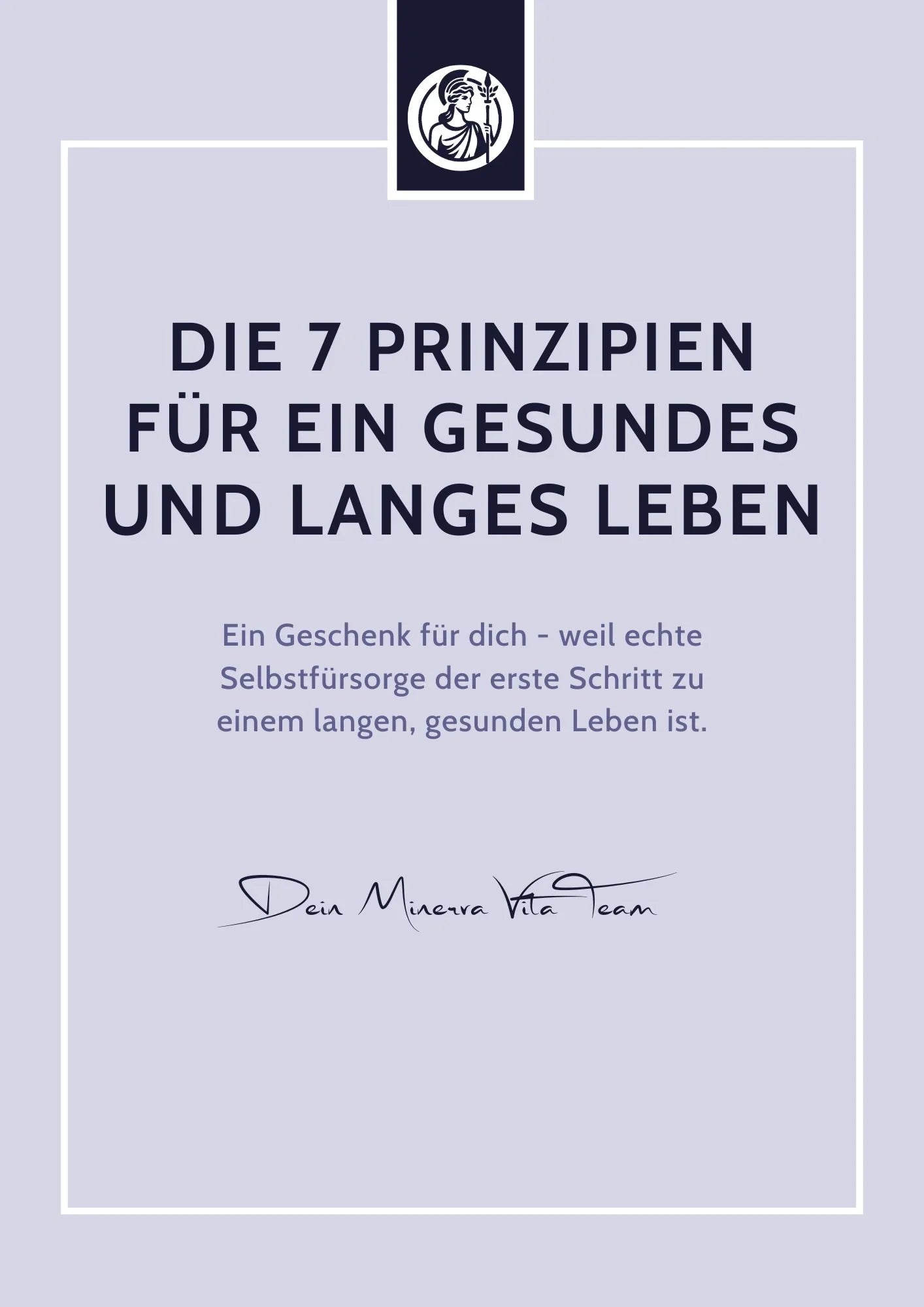 E-Book: Der kostenlose Longevity-Guide - Minerva-Vita